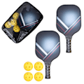 Miniatyrbild 1 av 8: 1 Set Bärbar Pickleball Paddle Set Lättviktsracketbollsats med racketskyddsväska