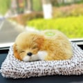 Miniatyrbillede 4 af 5: Bilpynt Bambuspose Luftrensende Aktiveret Bambus Kul Lugt Eliminator Til Biler Golden Retriever