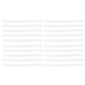 Miniatyrbilde 1 av 8: 20 stk plastspiralbindespoler 19mm 3/4in ID 30 hullspiraler for A4 A5 Notatbok Transparent