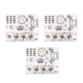 Miniatyrbilde 1 av 8: 3 stk. klare stempler DIY Interessant Holdbar Gjenbrukbar TPR Materiale Transparent Utseende Preging Scrapbooking Verktøy