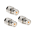 Miniatyrbilde 1 av 8: 3 stk 50 ohm N hann til UHF hunn RF koaksialadapter for antenner radiosendinger