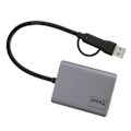 Miniatyrbillede 6 af 8: Type C til Dual HD Adapter 1080P Understøttet Plug and Play Aluminium Legering USB til HD Adapter til Bærbar Computer Desktop PC