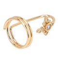 Miniatyrbillede 2 af 8: Kvinders Fingernegl Ring Elektroplettering Kobber Mode Fingernegl Ringe Neglekunst Tilbehør Guld