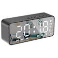 Miniatyrbild 1 av 8: Intelligent digital display väckarklocka multifunktionell Bluetooth 5.0 spegelfinish smart högtalare för sovrum