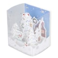 Pikkukuva 7 / 7: 3D-popup-musiikkikort käsityöläisillä läpiviennillä kaiverrus Snowscape 3D-joulukortti pahvilla