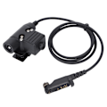 Miniatyrbilde 6 av 8: Halsmikrofonhodetelefon 7,1 mm Teleskopisk U94 PTT ørepropp for PD600 PD602 PD605 PD662 PD665 PD680 PD682 PD685 X1p X1e