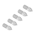 Miniatyrbillede 8 af 8: 5 stk 3D-printer Extruder Dys 1,75 mm M6 Højhastighed Hotend Extruder Dys til Creality Ender 5 S1 0,4 mm