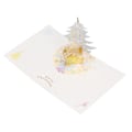 Pikkukuva 3 / 8: 3D Joulukortti Läpinäkyvä PET Uudelleenkäytettävä Foliointi Oikea Koko 3D Kristallikortti Kirjekuorella Joululahjaksi
