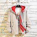 Miniatyrbild 5 av 5: Plus Size Herr Höst Casual Mode Bomberjacka i Beige