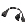 Pikkukuva 6 / 8: IEC320 C13 ja EU-liitäntä IEC320 C20 -virtajohto IEC320 C13 ja EU-naarasliitäntä IEC320 C20 Y-jakajavirtajohto 12,6 tuumaa