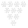 Miniatyrbilde 5 av 8: 1000 stk. Snøfnugg Konfetti 3 cm Luktfri Gjenbrukbar Hvit Juledekorasjon for Bursdagsfester Bryllup Høytider