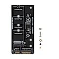 Miniatyrbilde 1 av 8: M.2 NGFF SSD til SATA 22PIN harddisk Diskstabil ytelse Adapter Riser Card