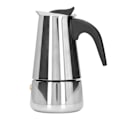 Miniatyrbilde 1 av 8: Moka Pot Komfyrvennlig i rustfritt stål Italiensk kaffebrygger for hjem, reise og kontor (304) Nr. 4 Pot 200ML