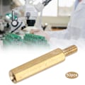Miniatyrbilde 3 av 7: Standoff messingkobling M3 enkelhode sekskantsmutter Erstatningssatser for PCB Board M3 x 20 50 stk