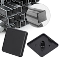 Miniatyrbillede 2 af 7: 50 stk. Endelåseskydd Sort plastbeslag til 2020/3030/4040 EU-standard aluminiumprofiler EU-standard 4040