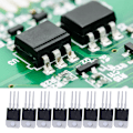 Pikkukuva 4 / 7: 70 kpl 14 arvoa Kolmijohtiminen positiivinen & negatiivinen jännitteen säädin Transistor Set