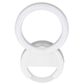 Miniatyrbillede 8 af 8: Clip On Ringlys til telefon 180 graders rotation 3 farver LED Selfie Ringlys til telefon Tablets Bærbare computere Hvid