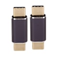 Pikkukuva 5 / 8: 2 kpl Type C uros - Type C uros -sovitin 40Gbps 100W suora mini USB C -sovitin kannettavalle älypuhelimelle