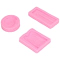 Miniatyrbillede 5 af 8: 3 stk Fondantforme Holdbare Bærbare Bløde Vaskbare Komfortable Praktiske DIY-fremstillingsmaterialer til kager
