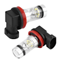 Pikkukuva 2 / 8: 2 kpl Auto 100W Superkirkas LED-ajovalojen muunnossarja Sumuvalopolttimo (valkoinen valo)
