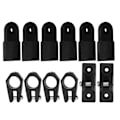 Miniatyrbilde 1 av 8: 12 stk/sett Dekk hengsler Kjeve Slide Eye End Cap Kit Tilbehør for Marine Båt Yacht 7/8in Rør