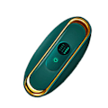 Miniatyrbild 3 av 8: Elektrisk bukmassagerare Smart högfrekvent vibration långt infraröd Elektrisk värmedyna för midja Mage Rygg Grön