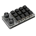 Miniatyrbilde 8 av 8: Mini tastatur Knopp Design Rød Switch Dual Mode Plug and Play Mekanisk programmerbar tastatur for spill Office Media 12 taster med 2 knapper