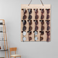 Miniatyrbilde 5 av 8: Hengende solbriller Organizer Veggmontert 15 Slots Briller Oppbevaring Organizer Holder