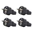 Miniatyrbild 5 av 8: 4st EU 2 kortplats Plugg till IEC320 C13 Strömadapter Professionell EU till C13 Strömkontakt Adapter för bärbar skrivare EU Plug 100‑250V