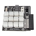 Miniatyrbilde 6 av 8: Mining GPU Breakout Board 12 Port 6Pin LED Spenningsvisning 2200Watt 12V Strømforsyningsmodul 800W PSU Breakout Board for HP GPU