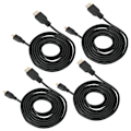 Miniatyrbillede 5 af 8: 4 stk. Micro HDMI til HDMI Kabel 1,5 Meter HD Videoledning Passer til Raspberry Pi 4B