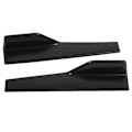 Pikkukuva 7 / 8: 2 kpl Auton yleismallin mattamusta sivuhame Rocker Splitter Winglet Wings Canard Diffuser