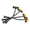 Miniatyrbillede 2 af 8: 4 stk LED Forlygtegitterlys Ravfarvet Linse IP67 Vandafvisende Udskiftning til Tacoma TRD Pro 2016‑2020
