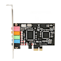 Pikkukuva 3 / 8: PCIE 5.1 Äänikortti 6-kanavainen Surround-äänentoisto Tallennus 24bit 48KHz Sisäiset Äänikortit PCI Express -portilla
