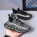 Miniatyrbillede 4 af 4: Åndbare Sorte Sneakers til Børn - Løbesko i Mode