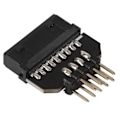 Miniatyrbillede 5 af 8: USB Moderkortsdeler Motherboard Usb2.0 9-pins til Usb3.0 19-pins frontpanel Forbindelseshunkontaktkonverteringsadapter