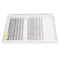 Miniatyrbild 4 av 8: 240 st Faux Lash Extensions Set 12 rader Varierade längder Platta rötter Avsmalnande ändar Blandade individuella lösögonfransar