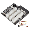 Miniatyrbilde 1 av 8: Mining GPU Breakout Board 12 Port 6Pin LED Spenningsvisning 2200Watt 12V Strømforsyningsmodul 800W PSU Breakout Board for HP GPU