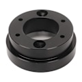 Miniatyrbilde 6 av 8: 70mm Ratt Adapterplate Legering Hub Adapterplate for Logitech for Momo for Sparco 13 14 tommer PCD Ratt Svart