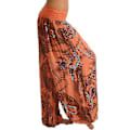 Miniatyrbild 2 av 3: Dam Plus Size Orange Tryckta Harem Vida Benbyxor