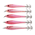 Miniatyrbillede 4 af 8: 5 ST Simuleringsblæksprutte Hårde Kunstige Agnskroge Kunstig Blæksprutte Dobbeltkrog Jig Fiskeredskab Rosa