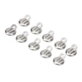 Miniatyrbilde 2 av 8: 10 stk Dental Lingual Knapp Rund Base Rustfritt Stål Ortodonti Tann Lingual Ring for Tannleger