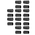 Miniatyrbillede 1 af 7: 10 par højhælede spidser Sorte CPU-polyuretansko Reparationserstatningssæt Indvendig diameter 10 mm