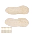 Miniatyrbillede 6 af 8: 100 stk. Peanut Viskelæder til Studerende Sødt Peanut Look Sikkert Harmløst Bærbart PTR Tegneserie Blyantsviskelædere Søde Viskelædere til Skole
