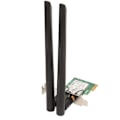 Miniatyrbild 6 av 8: AR5BDT92 AR9280 300Mbps PCIE WiFi-kort 2,4GHz 5GHz Dual Band 802.11a/b/g/n Halvhöjd nätverkskortadapter för Windows
