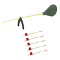 Miniatyrbild 7 av 8: 5 st/set Vinteris fiskespö Toppspets Bärbar Utomhusfiske Förlängningsstång redskapsdelar70mm