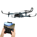 Miniatyrbillede 5 af 8: XT9 4K Quadcopter Foldbar Optisk Flow Orientering Quadcopter RC Drone Anti-Interference 2.4GHz 4 Kanaler Mørkegrå