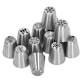 Miniatyrbilde 2 av 8: 13 stk juleblomster frostspisser dyser i rustfritt stål DIY kake dekorasjon tips for muffins dekorasjon