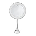 Miniatyrbillede 7 af 8: LED-sminke spejl 10x forstørrelse Justerbar lysstyrke Tre lysfarver Sugkopdesign sminke spejl
