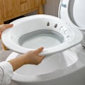 Miniatyrbillede 6 af 8: Foldbar Kvinde Bidét Hofteskylle Perineum Blødgøring Gravid Badekar til Bad Analdusch Badekar